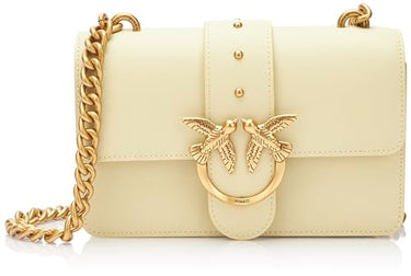 Pinko Damen Love One Mini C Vitello Seta Tasche, S14q_fieno-Antique Gold im Sale
